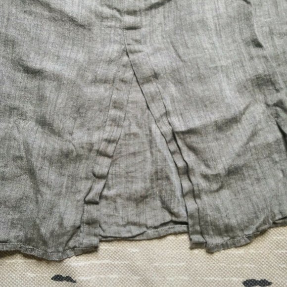 Flax by Jeanne Engelhart Womens Gray Skirt Medium - Picture 3 of 10